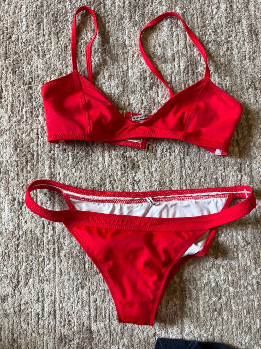 Reformation Red Bikini Set - Top S / Bottom M